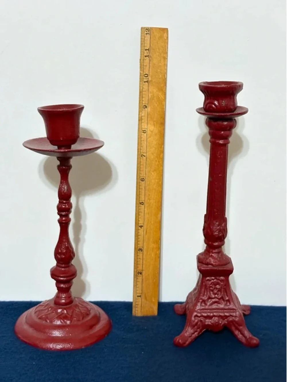 Vintage Cast-iron Candlestick Holders